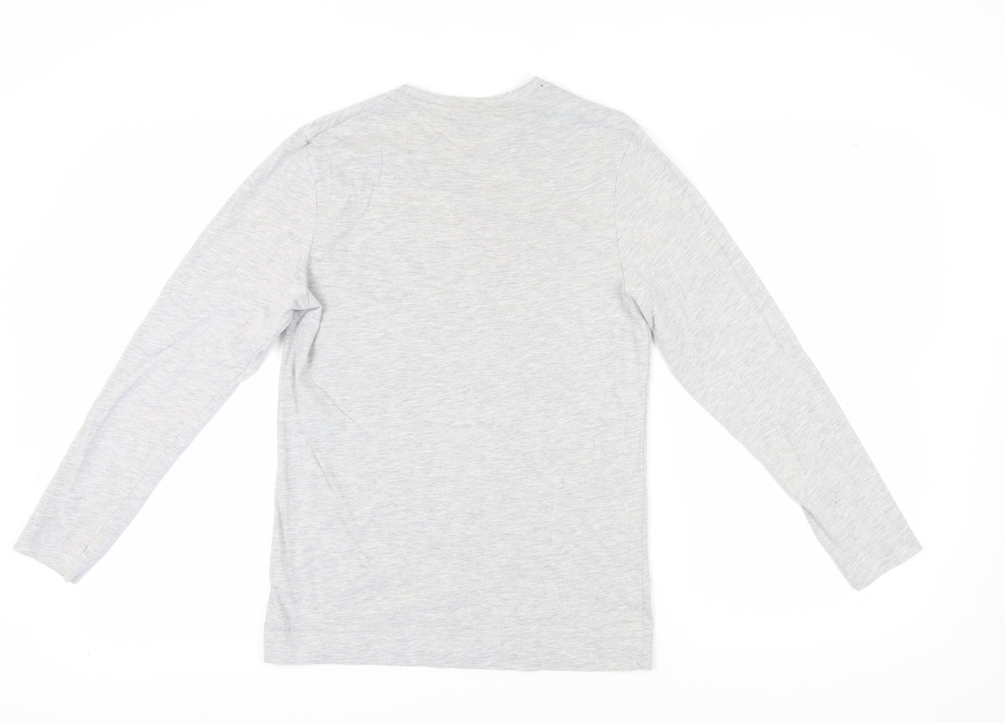 Harry Potter Unisex Grey T-Shirt, Size S, Long Sleeve