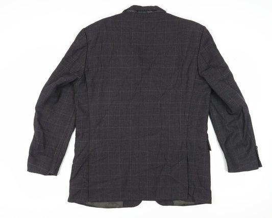 Pierre Cardin Grey Check Blazer, Men's 41R