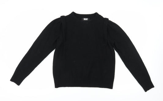 DKNY Women's Black Crew Neck Jumper M