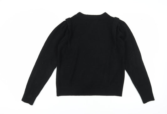 DKNY Women's Black Crew Neck Jumper M