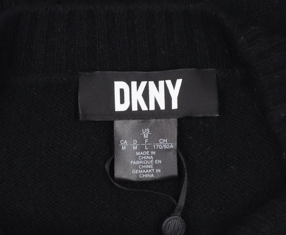 DKNY Women's Black Crew Neck Jumper M