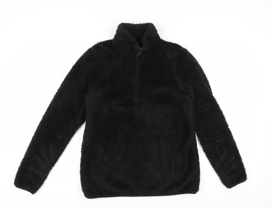 Mountain Warehouse Women’s Black Fleece Pullover - Size 10