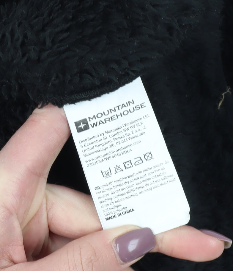 Mountain Warehouse Women’s Black Fleece Pullover - Size 10