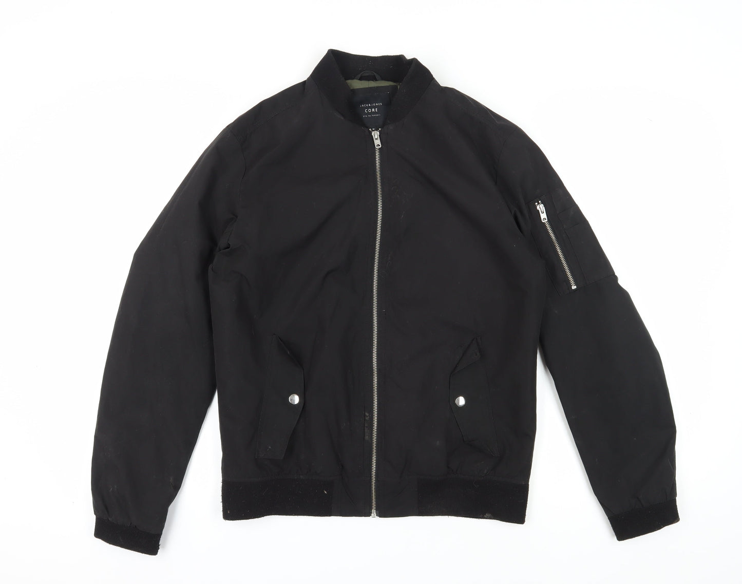 Jack & Jones Men's Black Bomber Jacket M