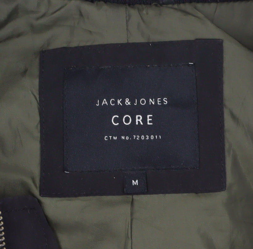 Jack & Jones Men's Black Bomber Jacket M