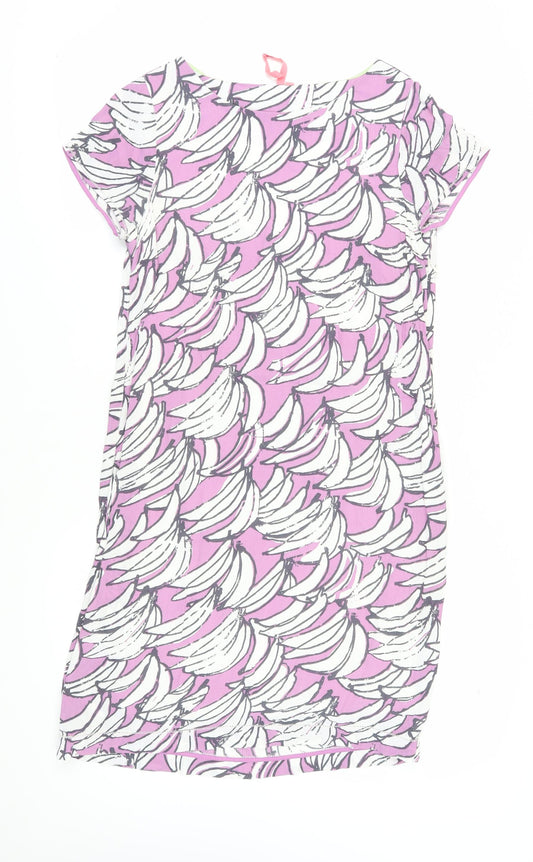 White Stuff Women’s Multicoloured Banana T-Shirt Dress Size 10