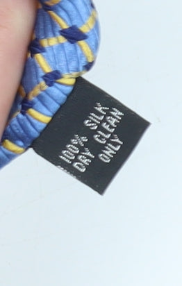 DeHavilland Men's Blue Silk Plaid Tie