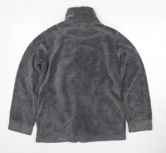 NX Men's Grey Fleece Jacket - Small, Winter Casual