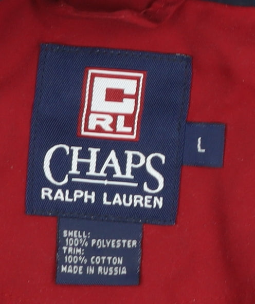Ralph Lauren Men's Red Anorak Jacket L - Casual Autumn/Winter Wear