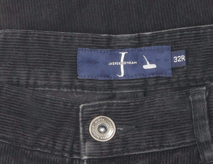 Brand and care label for Debenhams Black Corduroy Jeans UK 4