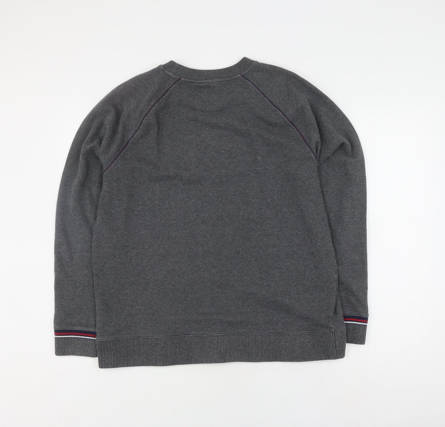 FILA Men's Grey Pullover Sweatshirt Logo L