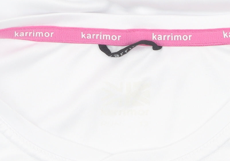 Karrimor Womens White T-Shirt Size 12 Regular Fit
