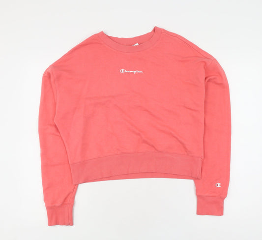 Champion Women's Pink Pullover Sweatshirt M