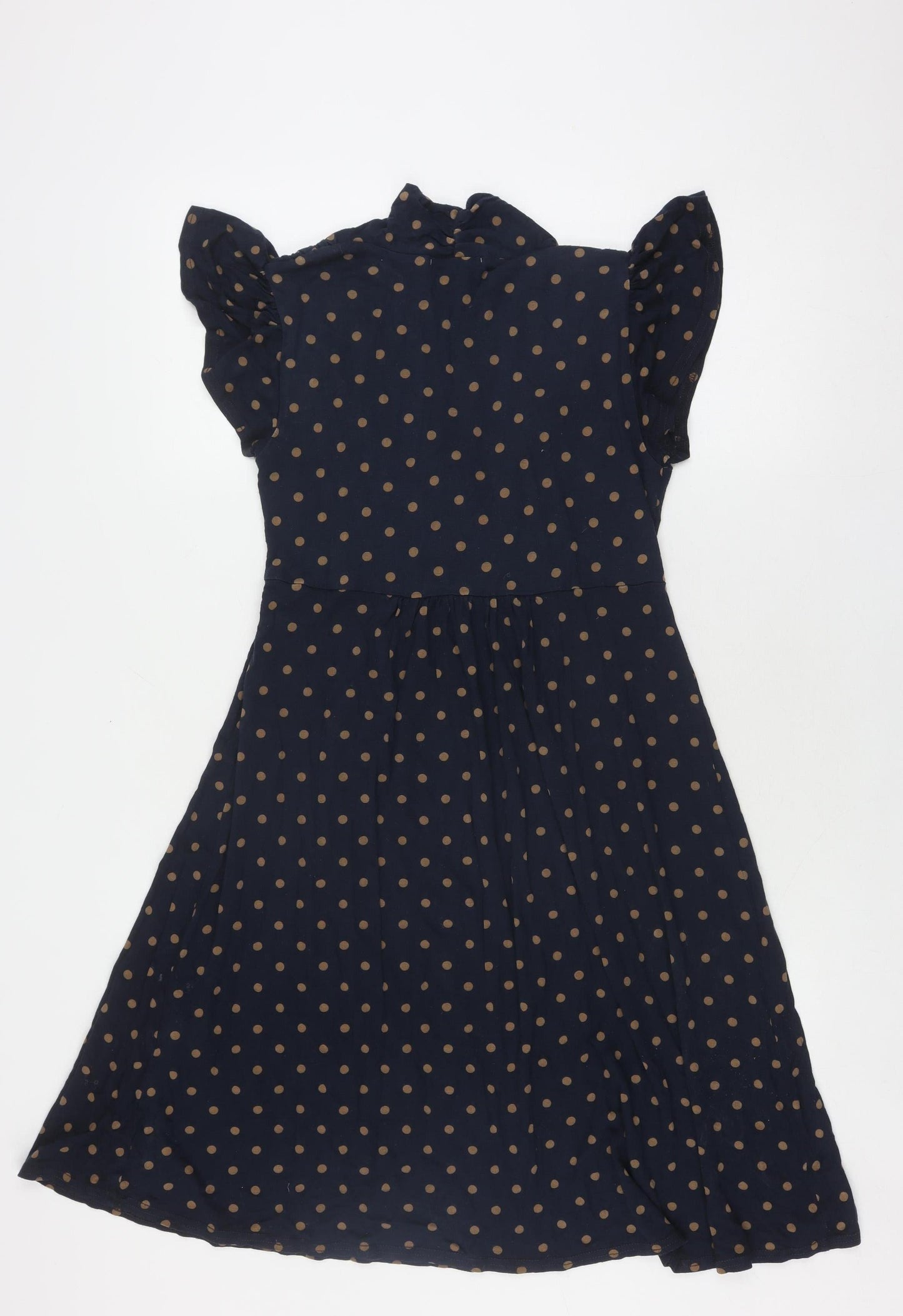Mamas & Papas Women's Blue Polka Dot Fit & Flare Dress