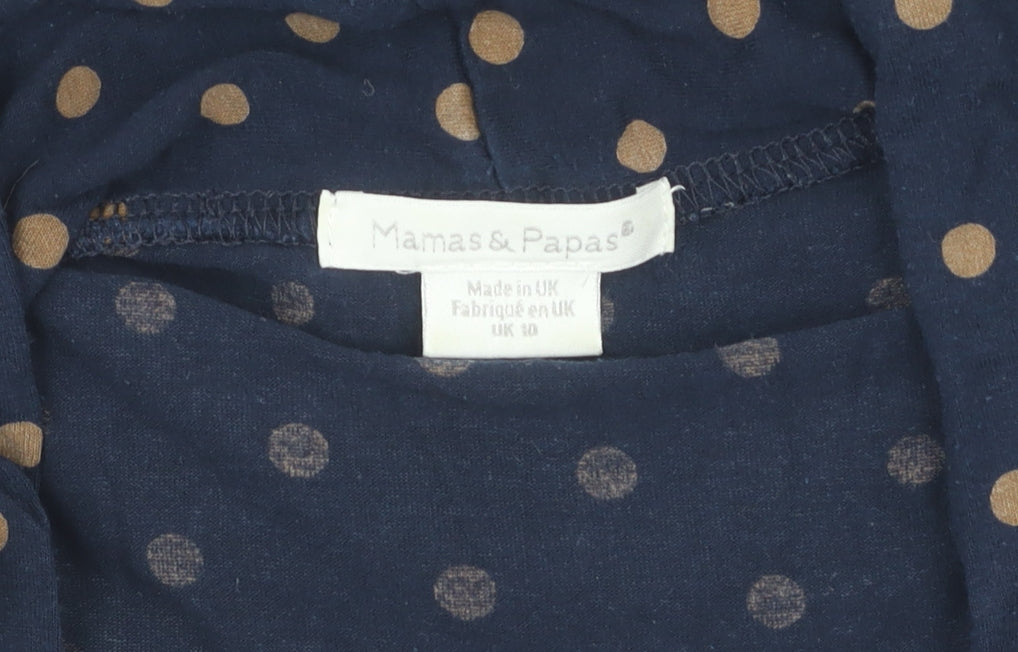 Mamas & Papas Women's Blue Polka Dot Fit & Flare Dress
