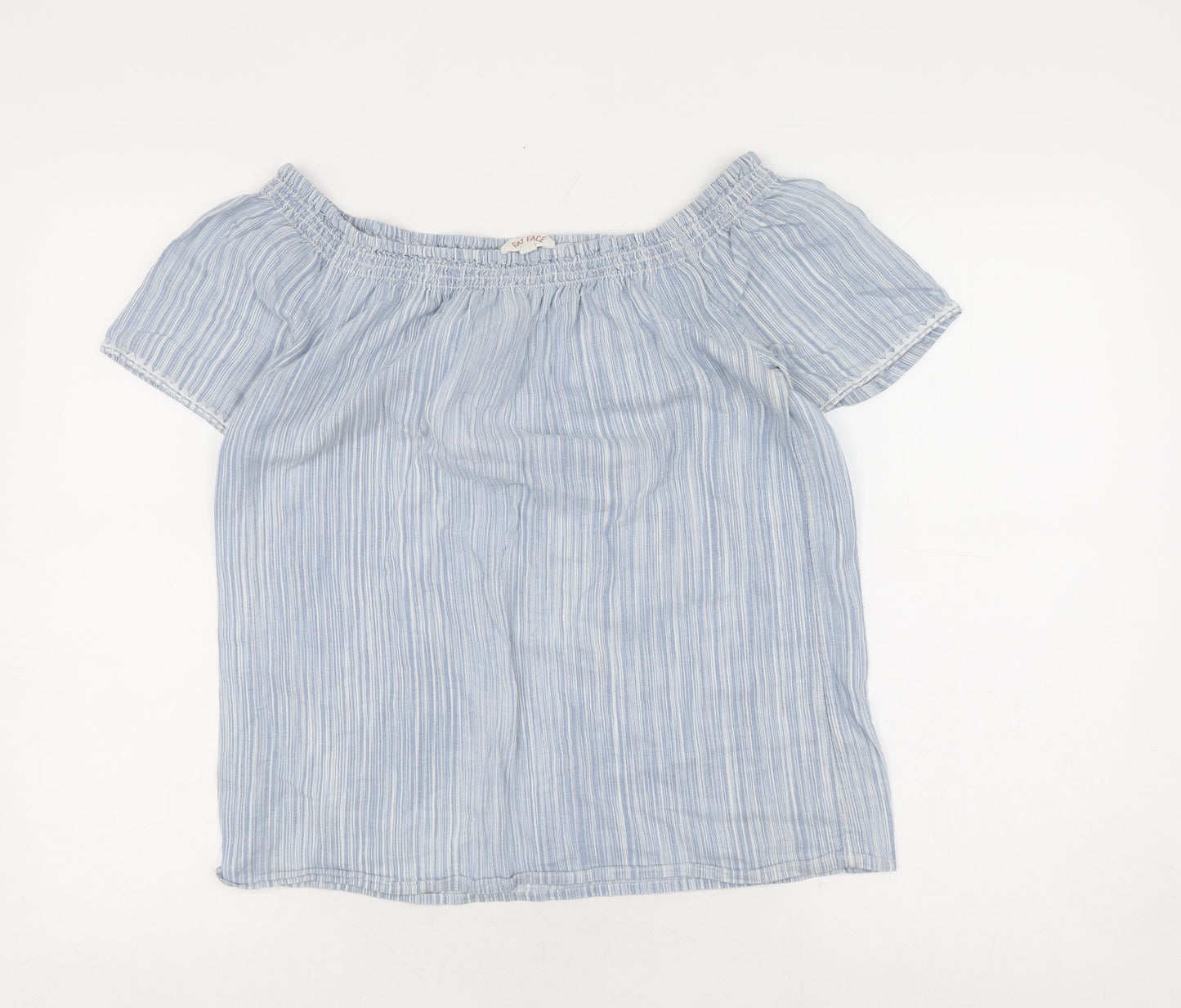 Fat Face Women's Blue Off Shoulder Blouse Size 10