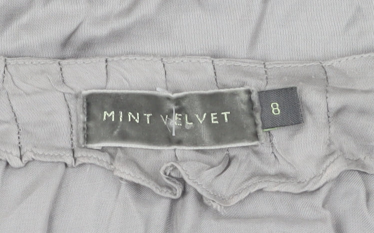 Mint Velvet Women's Grey Balloon Sleeve Top