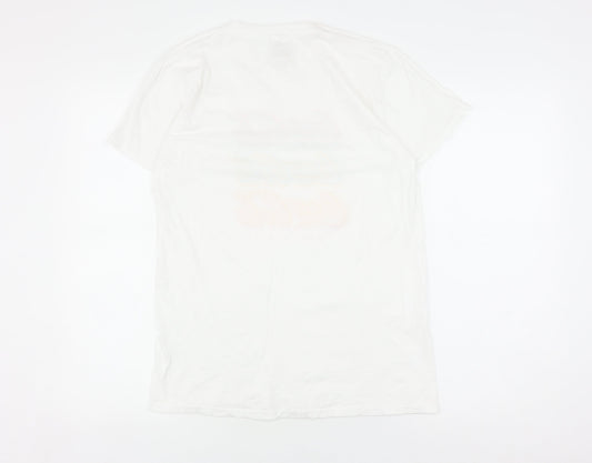 Coca-Cola Unisex White M Retro Graphic Tee