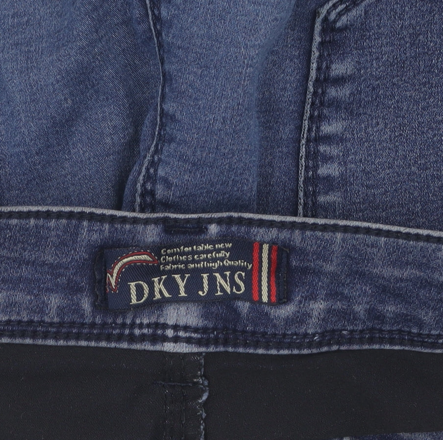 DKY JNS Women's Blue Skinny Jeans, Size 6, High-Rise