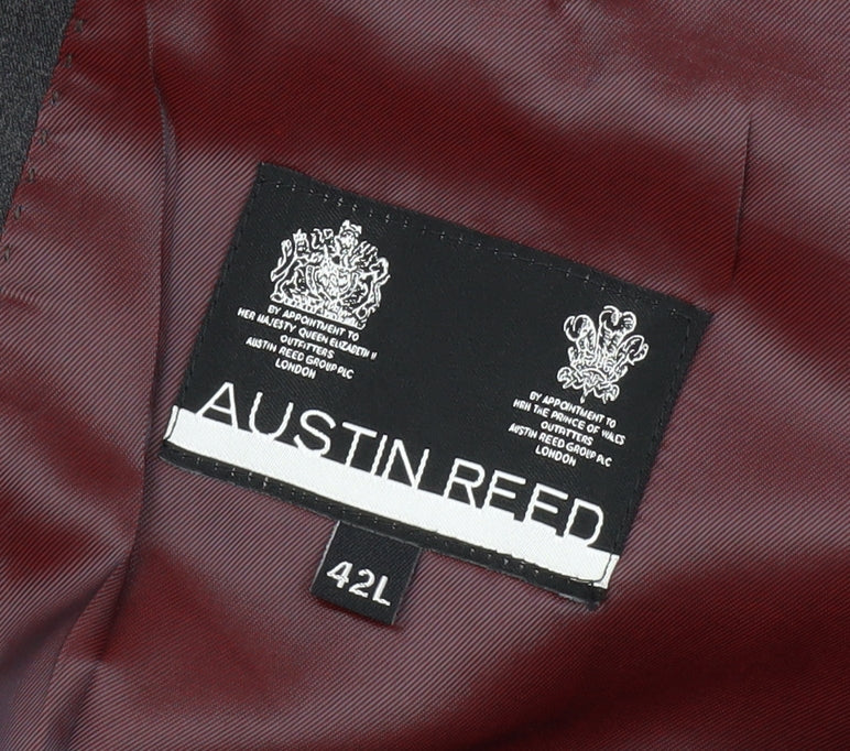 Austin Reed Men's Grey Wool Blazer 42L