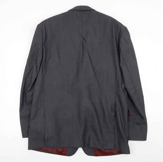 Pierre Cardin Men's Grey Suit Jacket 46 Regular