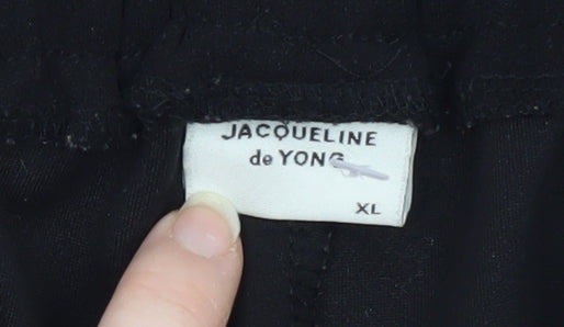 Brand and care label for Jacqueline de Yong Women's Black Chino Shorts XL