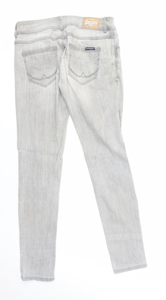 Superdry Women's Grey Skinny Jeans Size 10