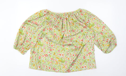 Eastex Women's Multicoloured Floral Blouse Size 16