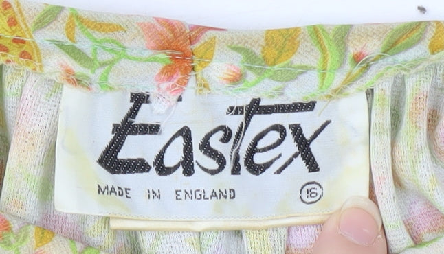 Eastex Women's Multicoloured Floral Blouse Size 16