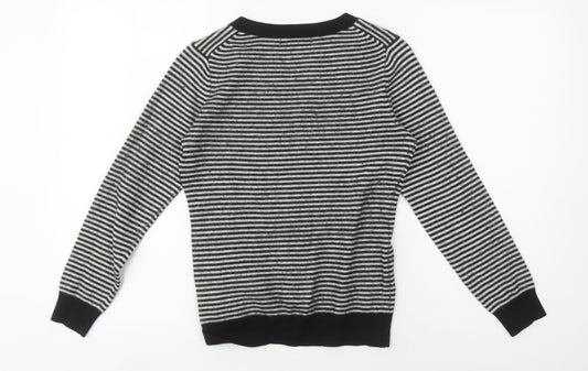 Banana Republic Women's Black Striped Jumper S