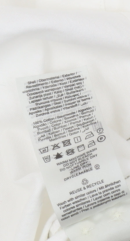 Jack & Jones Men's White Dress Shirt, Small