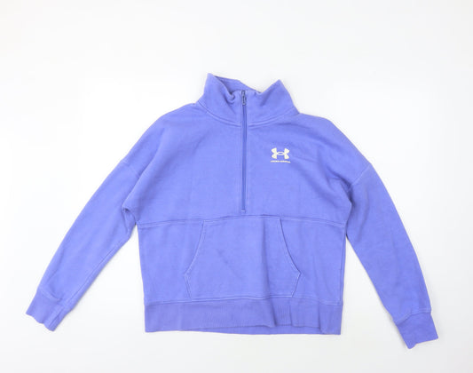 Under Armour Women's Purple Hoodie, Size S, Relaxed Fit