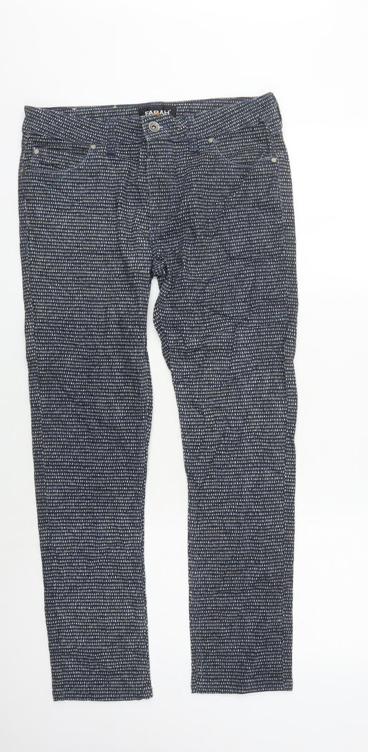 Farah Men's Blue Slim Fit Straight Jeans