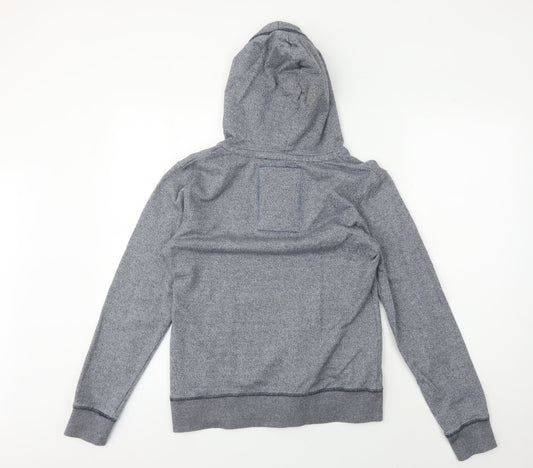 Womens UK 10 Regular Tog Twenty Four Grey Henley Hoodie
