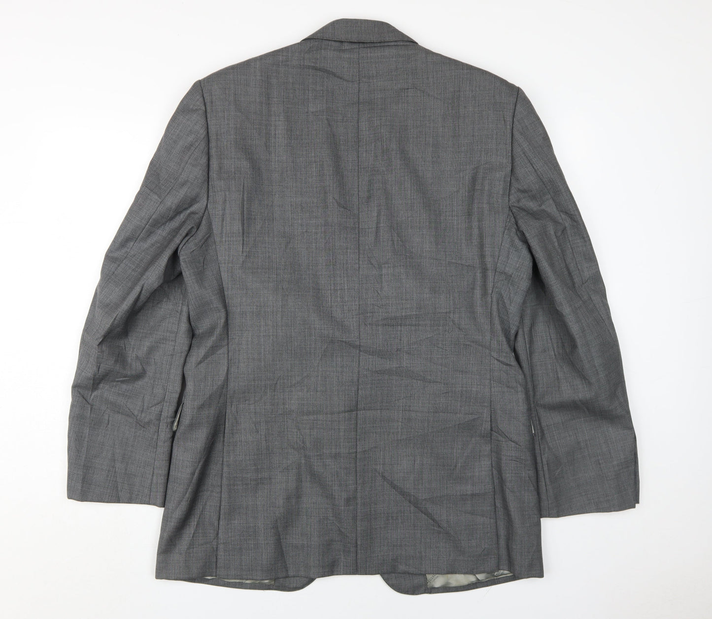 Aquascutum Men's Grey Blazer, Size 40R, Business Formal