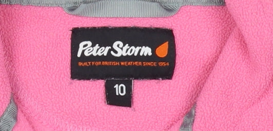 Peter Storm Women's Pink Fleece Sweatshirt Size 10