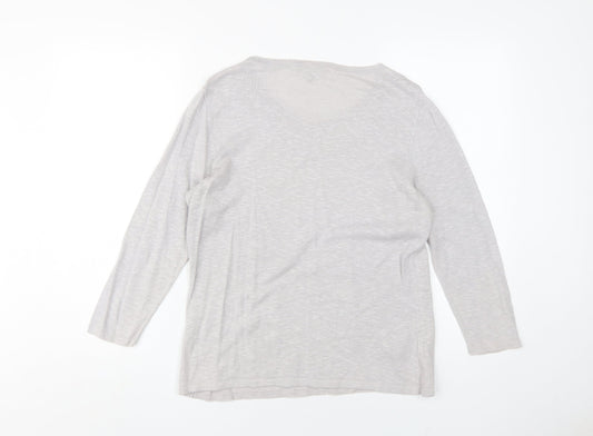 Womens UK 12 Regular Laura Ashley Ivory Pullover Tight-Knit