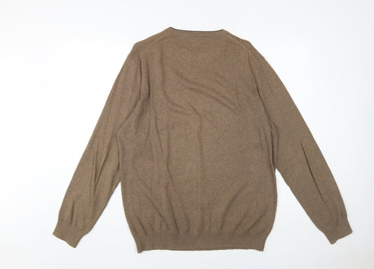 Jeff Banks Men's Brown Wool Blend Pullover S