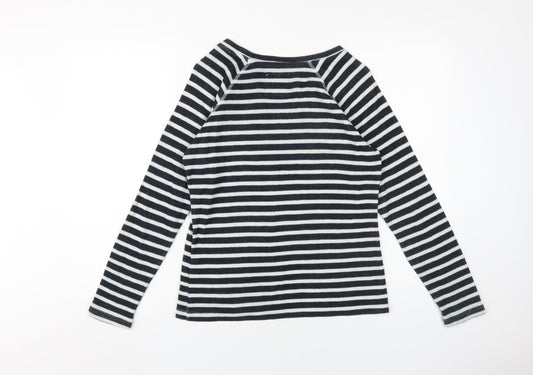 Superdry Women's Black Striped Long Sleeve T-Shirt