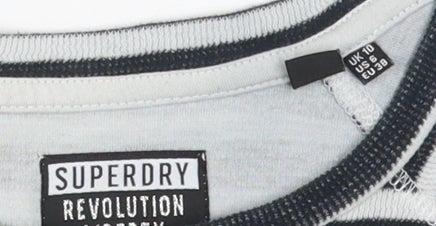 Superdry Women's Black Striped Long Sleeve T-Shirt