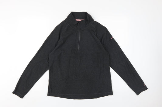 Trespass Women's Black Fleece Pullover Sweatshirt