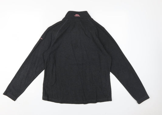 Trespass Women's Black Fleece Pullover Sweatshirt