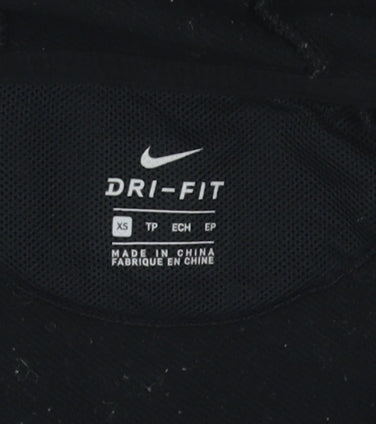 Nike Men's Black XS Full Zip Hoodie - Lightweight Comfort