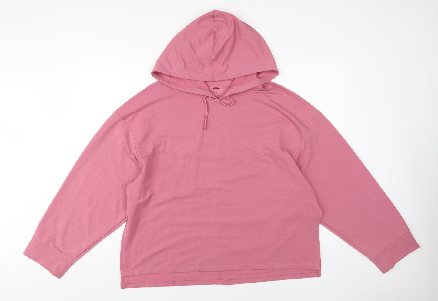 Nike Women's Pink Hoodie L - Comfortable Relaxed Fit