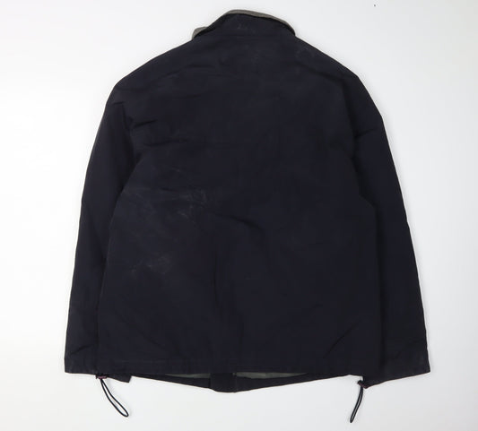 Racing Green Men's Black Windbreaker Jacket M