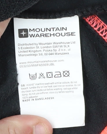 Mountain Warehouse Women's Black Fleece Pullover - Size 12