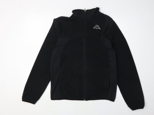 Kappa Men's Black Fleece Jacket M - Casual Full Zip