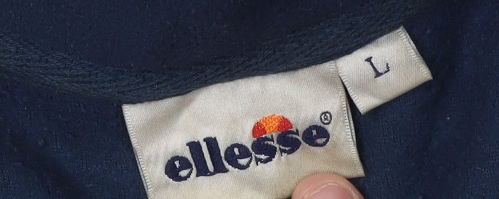 Ellesse Men's Blue 1/4 Zip Sweatshirt L