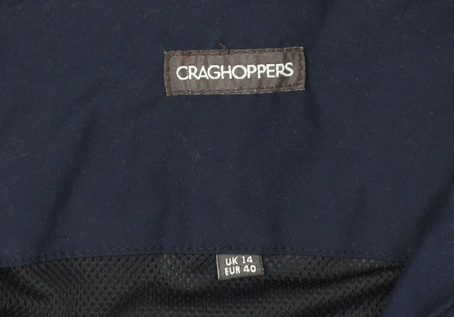 Craghoppers Women's Blue Waterproof Jacket Size 14