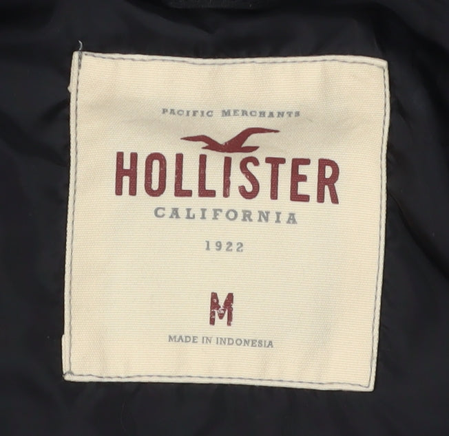 Hollister Men's Black Bomber Jacket M - Casual Style